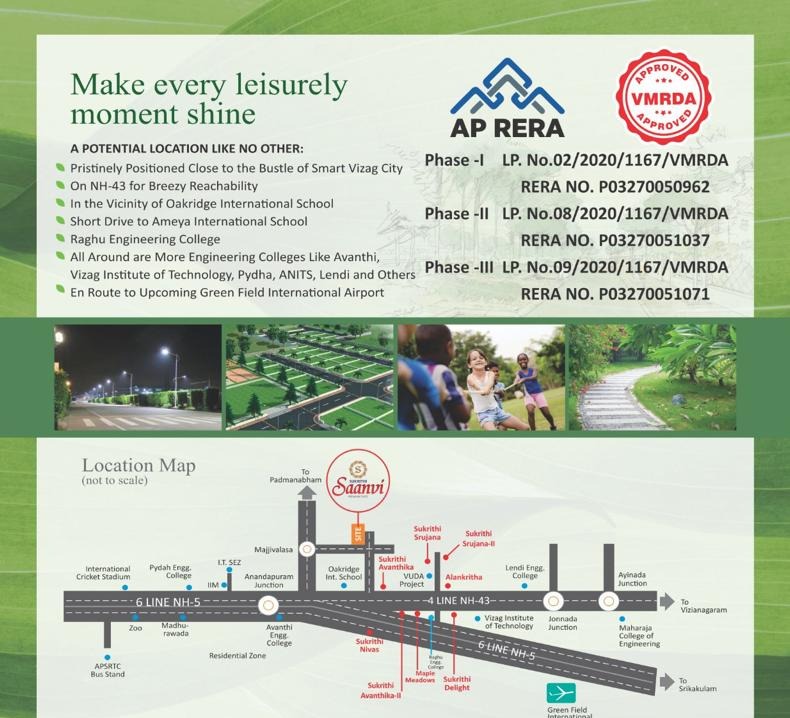 Subhagruha Sukrithi Saanvi Phase-3 Location Map
